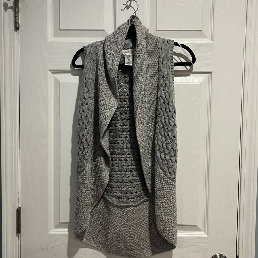 Gray Max Studio Size 14 Teen Cardigan